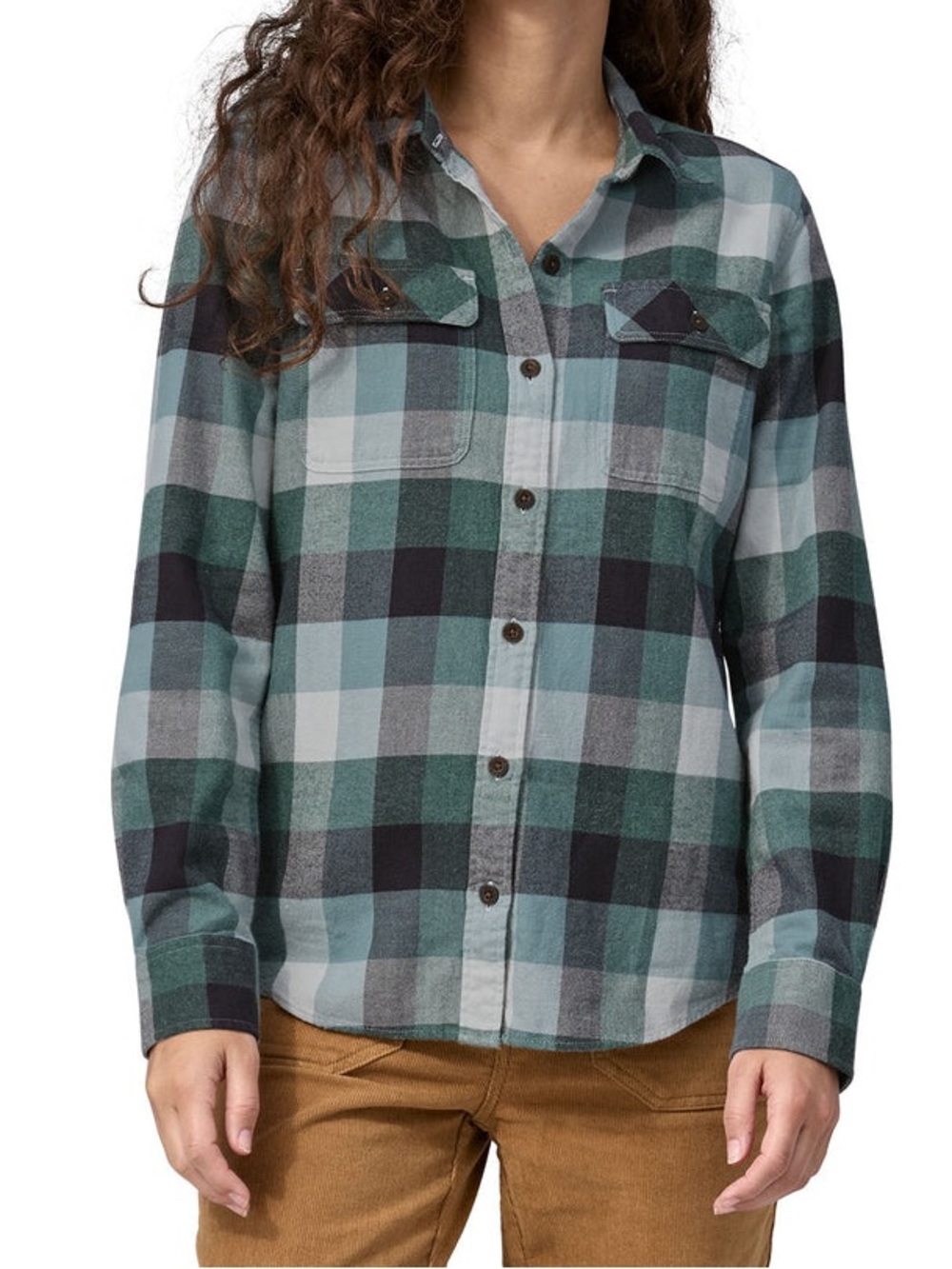 NWOT Patagonia WOMENS LONG-SLEEVED ORGANIC COTTON MIDWEIGHT FJORD FLANNEL SHIRT